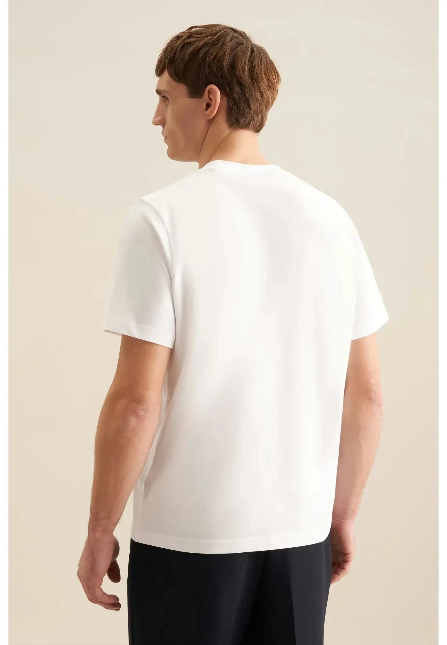 Single Jersey T-Shirt White-seidensticker uk