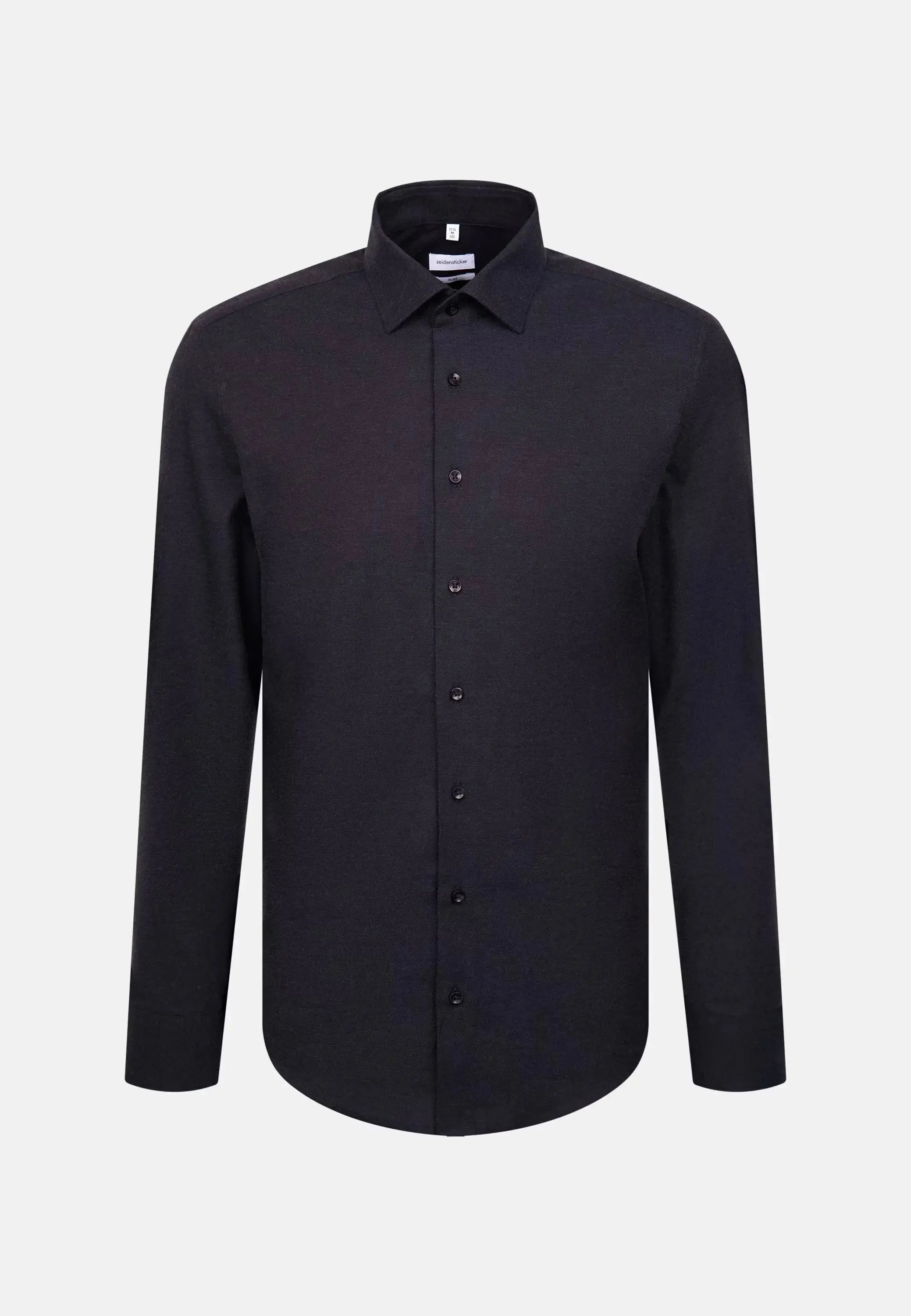 Slim Fit New Kent Flannel Shirt Dark Blue-seidensticker uk