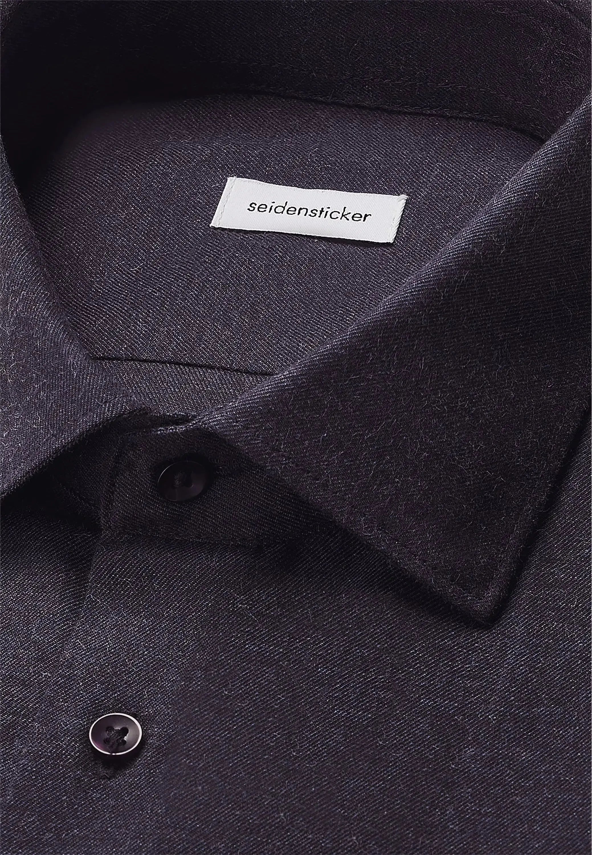 Slim Fit New Kent Flannel Shirt Dark Blue-seidensticker uk