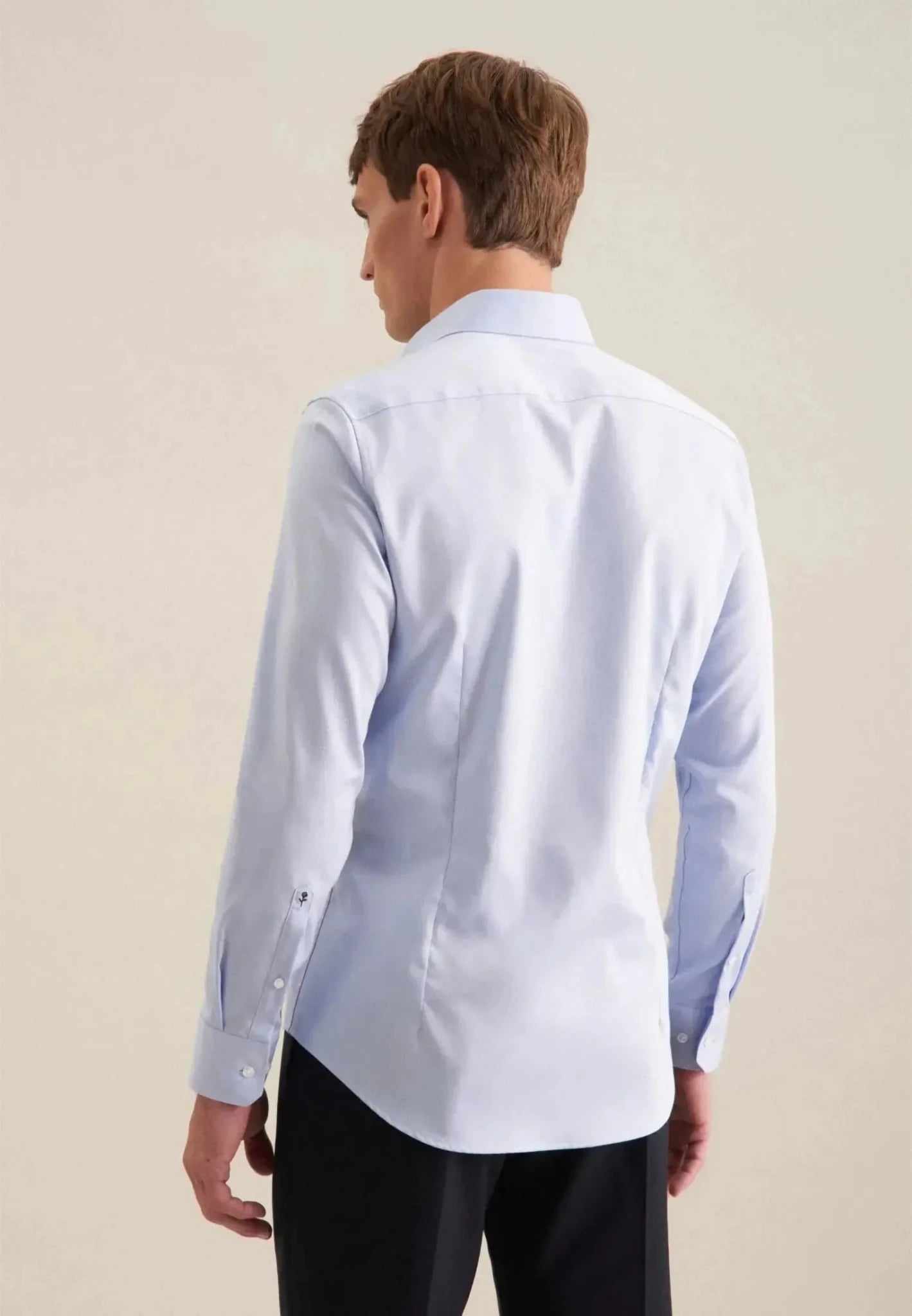 Seidensticker Slim Fit No Iron New Kent Business Shirt Light Blue - 01.643510-13-37 - seidensticker.co.uk